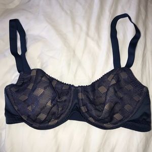 Wolford Navy Bra NWOT